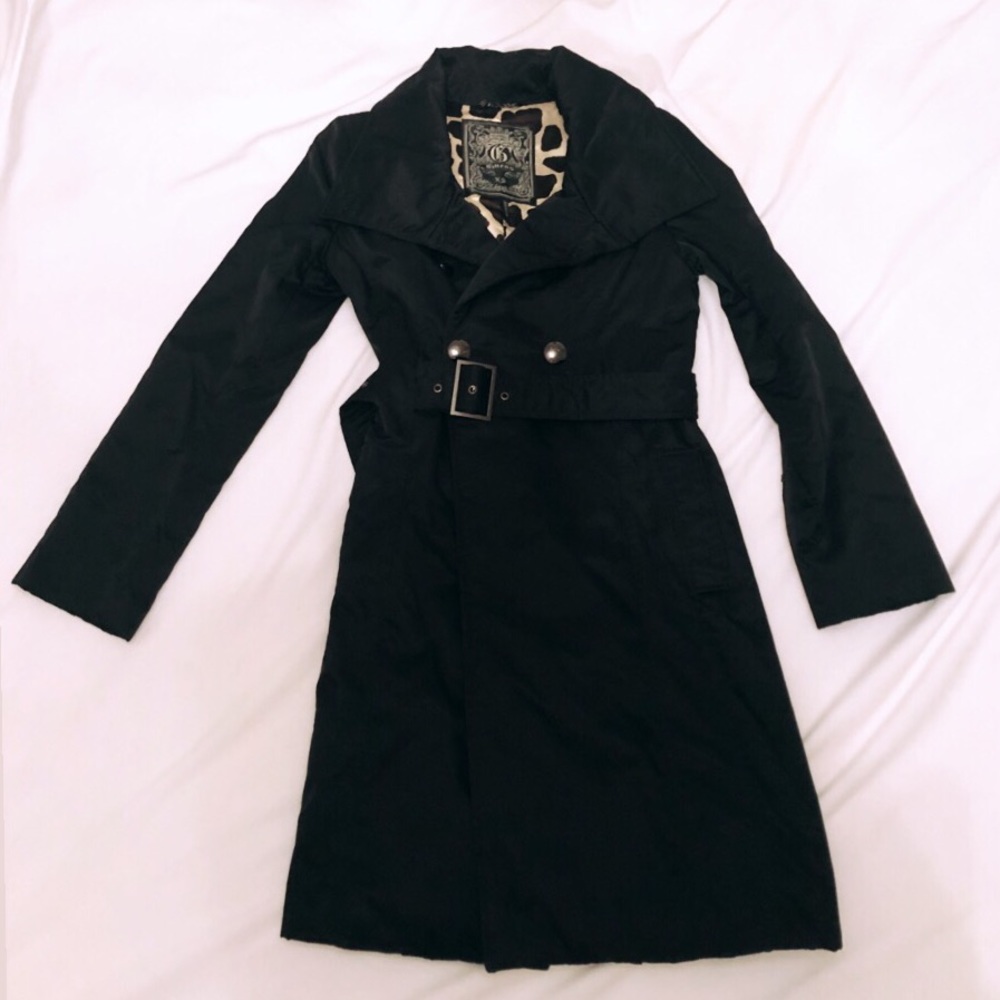 GUESS TRENCH BLACK COAT